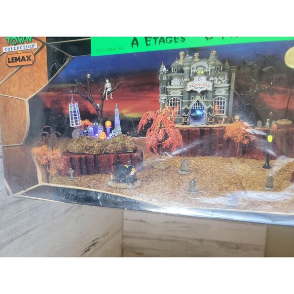 Lemax spooky landscape 3pc layer Halloween Village accessory vintage - Picture 13 of 14